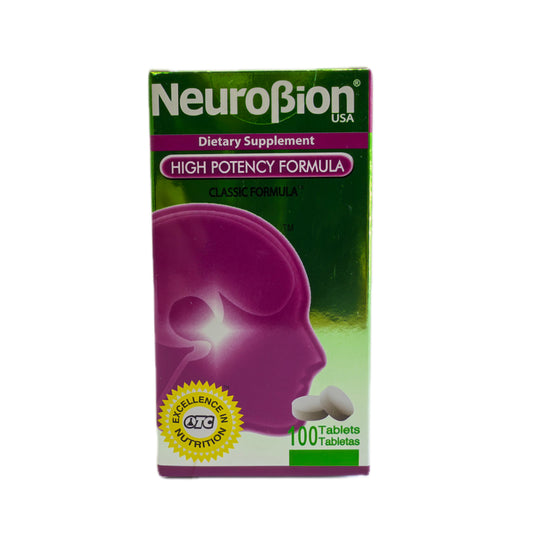 Neurobion USA – Vitaminas B1, B6 y B12 con Calcio – Fórmula Clásica de Alta Potencia – 100 Tabletas