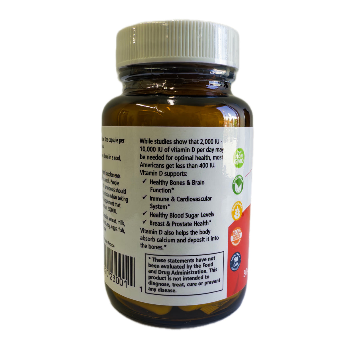 Vitamina D3 2000 UI — Fortalece tus huesos y tu sistema inmune