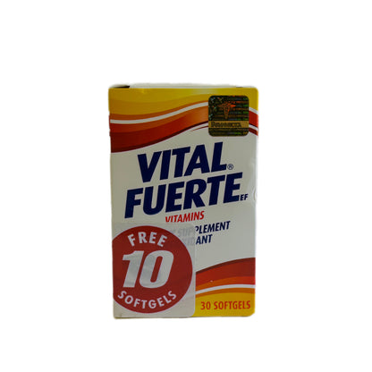 Vital Fuerte EF – Multivitamínico con Vitaminas y Minerales – 30 Softgels
