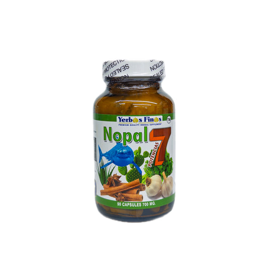 Nopal 7 Potencias — Suplemento Herbal Premium, 700mg, 90 cápsulas