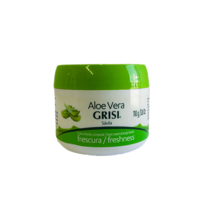 Crema facial y corporal con aloe vera para rostro y cuerpo – Tarro 3.8 oz (110 g)
