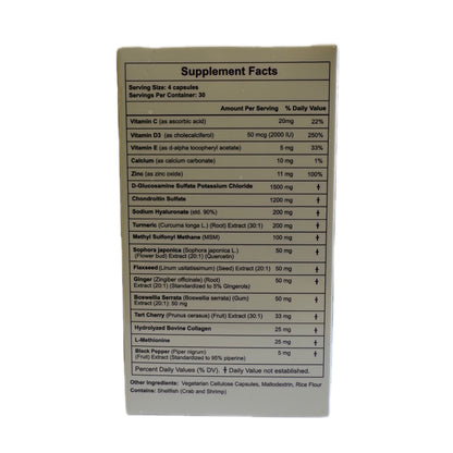 Fmlave — Glucosamina, Condroitina, MSM, Cúrcuma y Ácido Hialurónico (19 en 1)