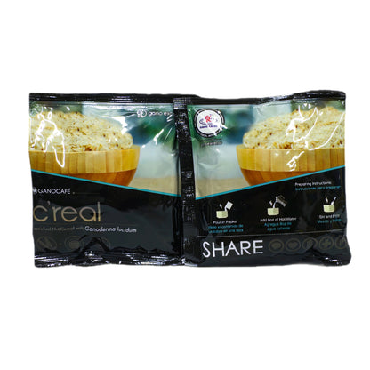 GanoCafé C'real — Cereal Caliente Enriquecido con Ganoderma Lucidum, 15 sobres de 30g