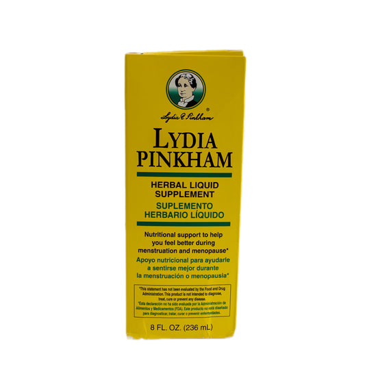 Lydia Pinkham – Suplemento Herbario Líquido con 7 Hierbas – Apoyo Nutricional – 8 fl oz (236 mL)