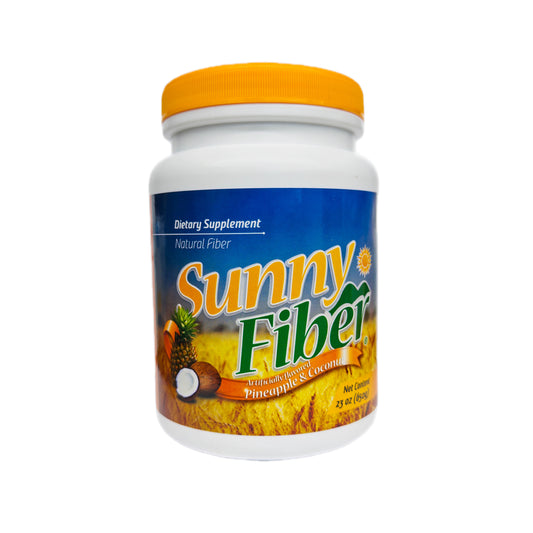 Sunny Fiber — Suplemento de Fibra Natural, sabor Piña y Coco, 650g