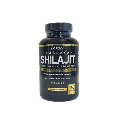 Dorado Nutrition Himalayan Shilajit — Extracto 10 en 1 con Ácido Fúlvico, Máxima Potencia