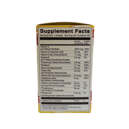 Vital Fuerte EF – Multivitamínico con Vitaminas y Minerales – 30 Softgels