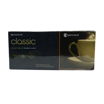 GanoCafé Classic — Café Negro Instantáneo Enriquecido con Ganoderma Lucidum