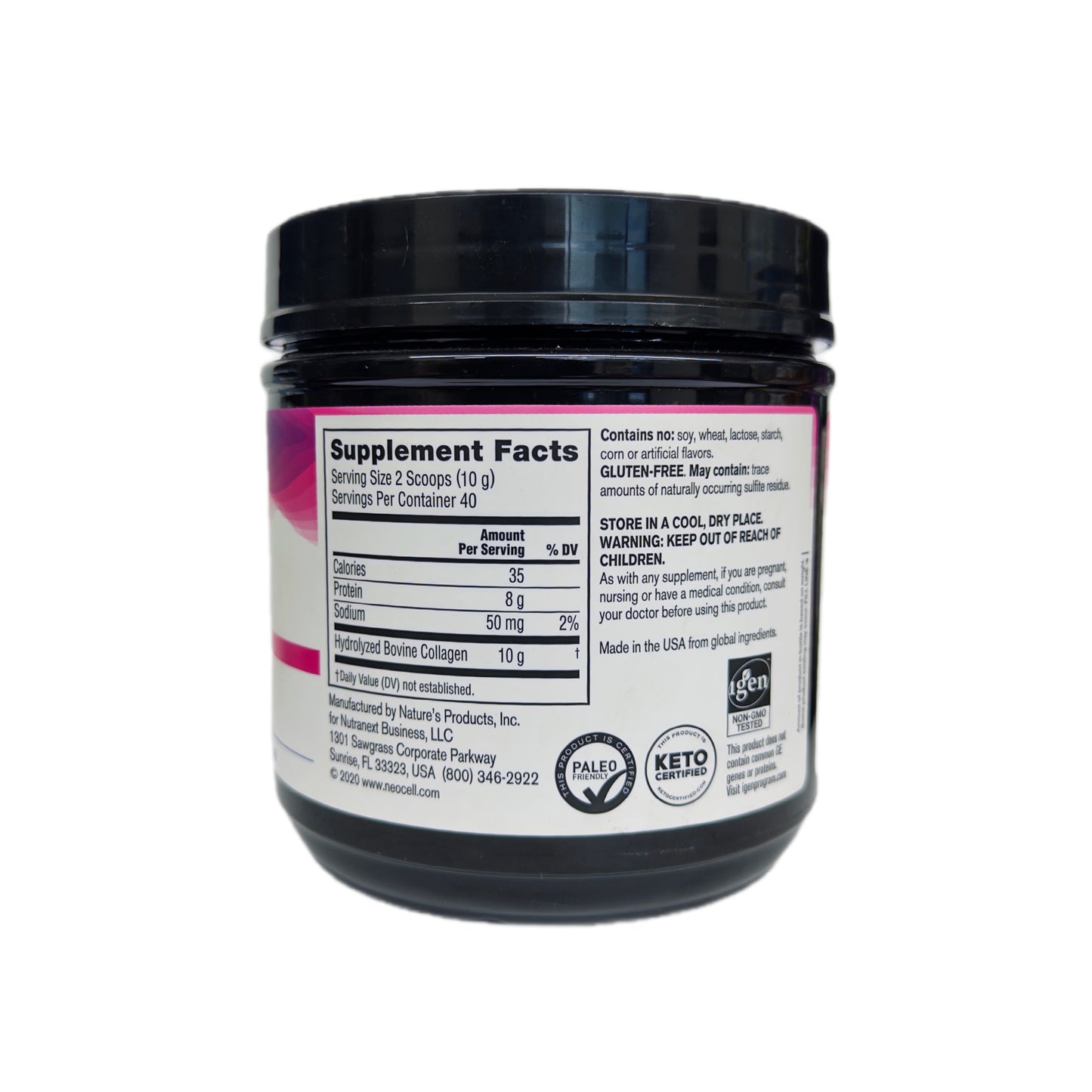 NeoCell Grassfed Collagen Peptides + Vitamina C &amp; Biotina