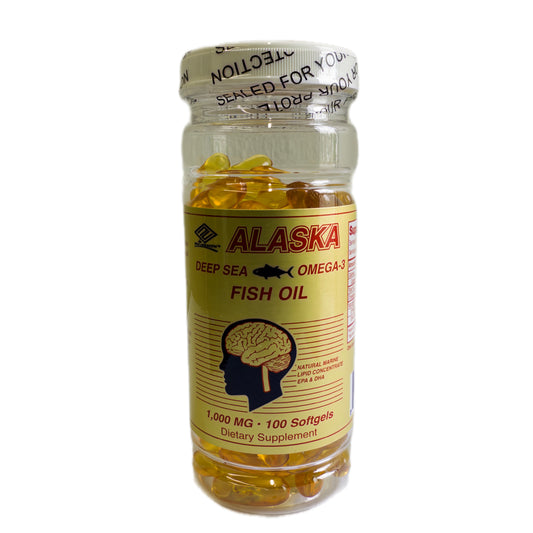Omega-3 Aceite de Pescado Concentrado con EPA y DHA – 1,000 mg – 100 Cápsulas Blandas