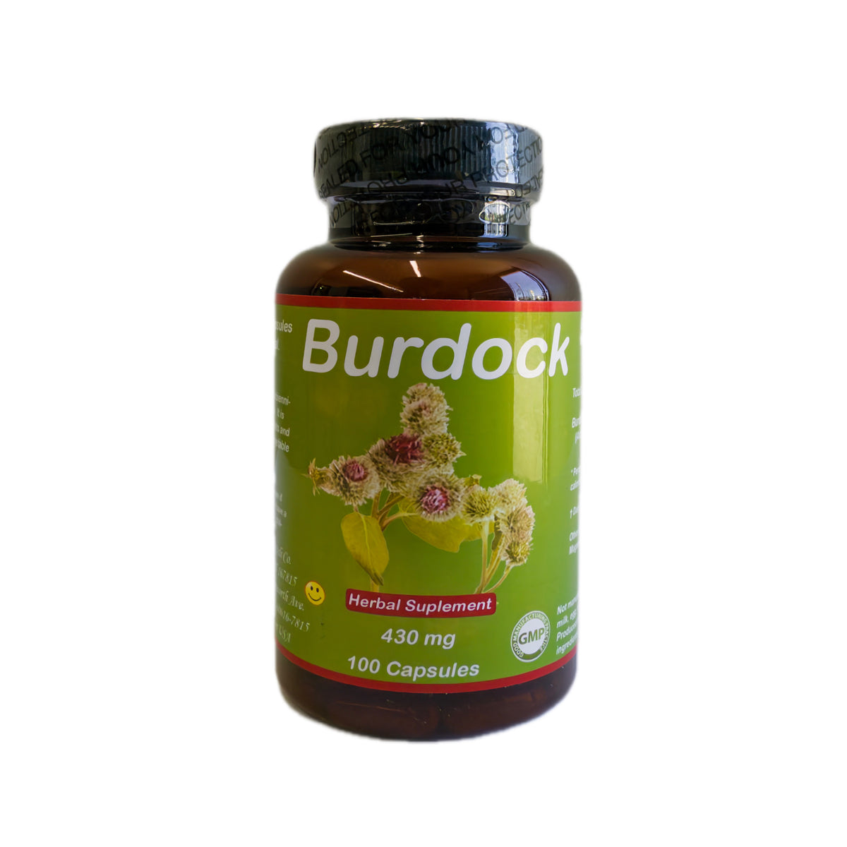 Burdock Root (Bardana) – Raíz de Bardana 860 mg por Porción – Suplemento Herbal – 100 Cápsulas