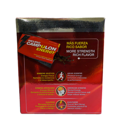 Complejo de Vitaminas B con Ginseng Americano, Asiático y Eleuthero – 12 Sobres Líquidos de 10 mL