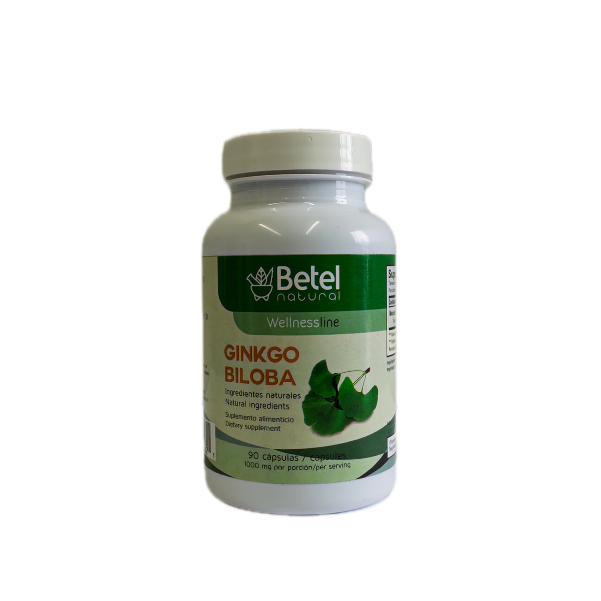 Betel Natural Ginkgo Biloba — 1000mg (90 cápsulas)
