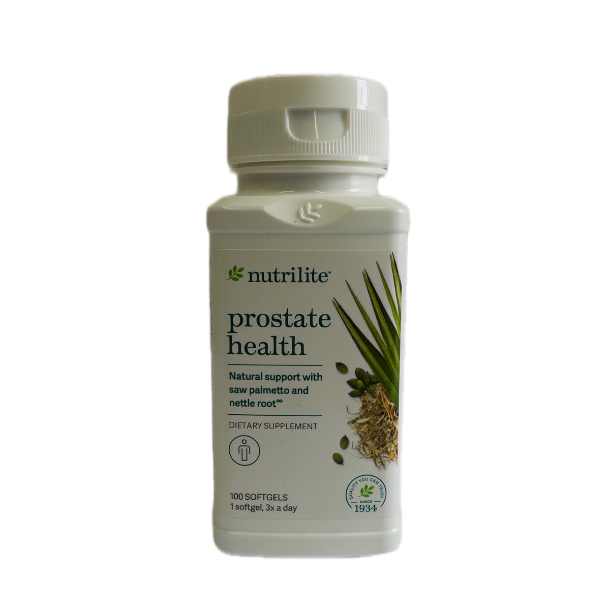 Nutrilite Prostate Health — Saw Palmetto y Raíz de Ortiga, 100 softgels