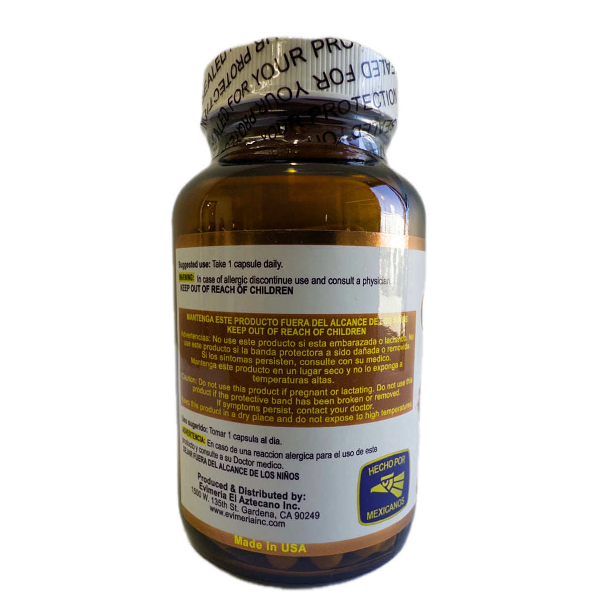 Canela en Cápsulas – Suplemento Herbal de Extracto de Canela – 90 Cápsulas de 650 mg