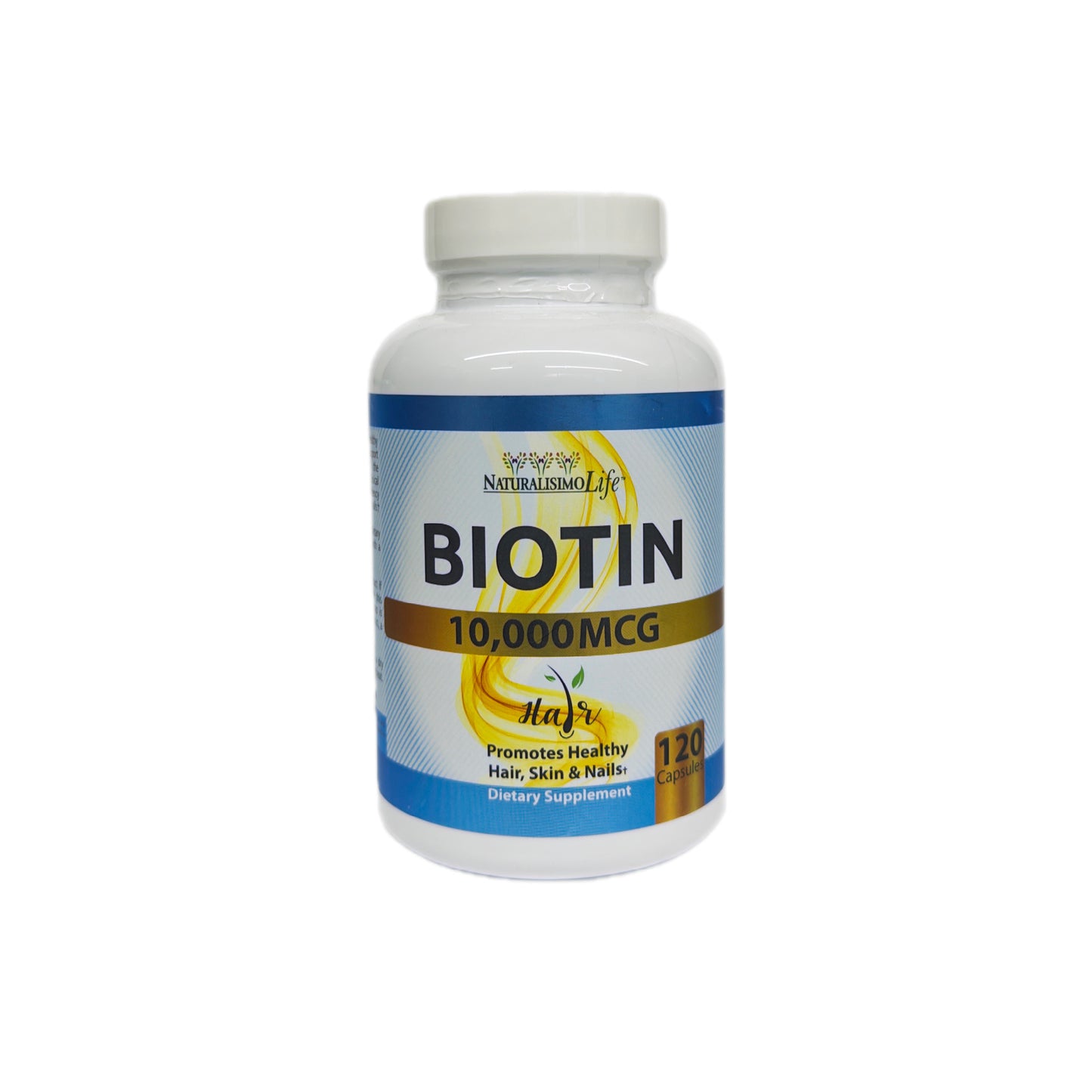 Biotina 10,000 MCG — Cabello, Piel y Uñas