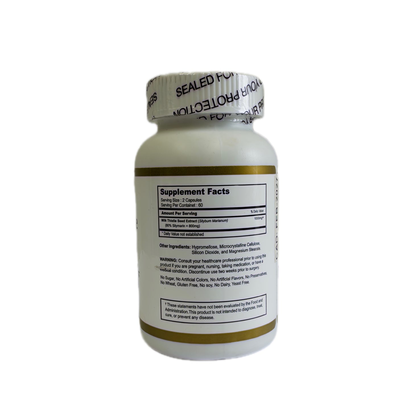 JB Amazing Natural Milk Thistle 1000mg Extra Strength — Cardo Mariano