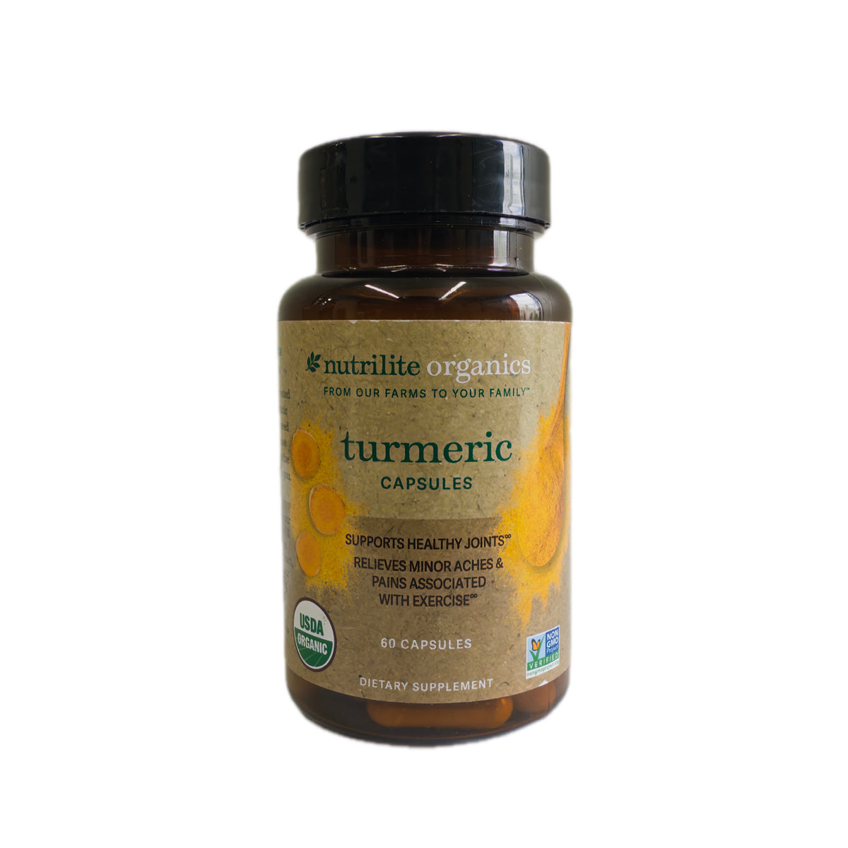 Nutrilite Organics Turmeric Capsules — Cúrcuma y Fenogreco Orgánicos, 60 cápsulas