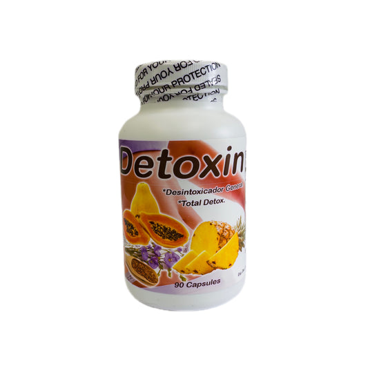 Detoxin — Suplemento Herbal Desintoxicante General (90 cápsulas)